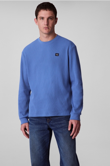 Calvin Klein lv040em217 ls waffle badge crew